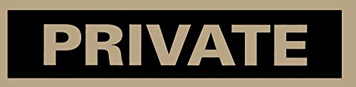 Headline Sign 9357 Self-Stick Sign, Private, 2 Inches by 8 Inches, Made in USA - Image 3