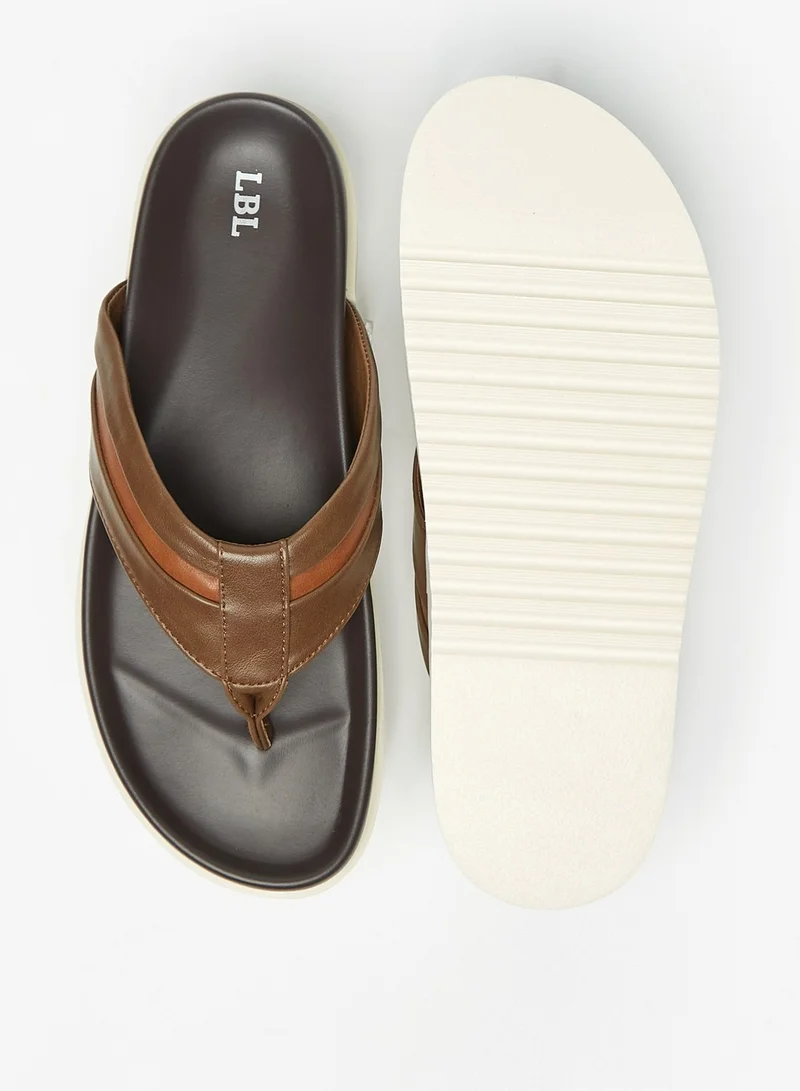 ال بي ال من شو اكسبرس Mens Textured Slip-On Sandals