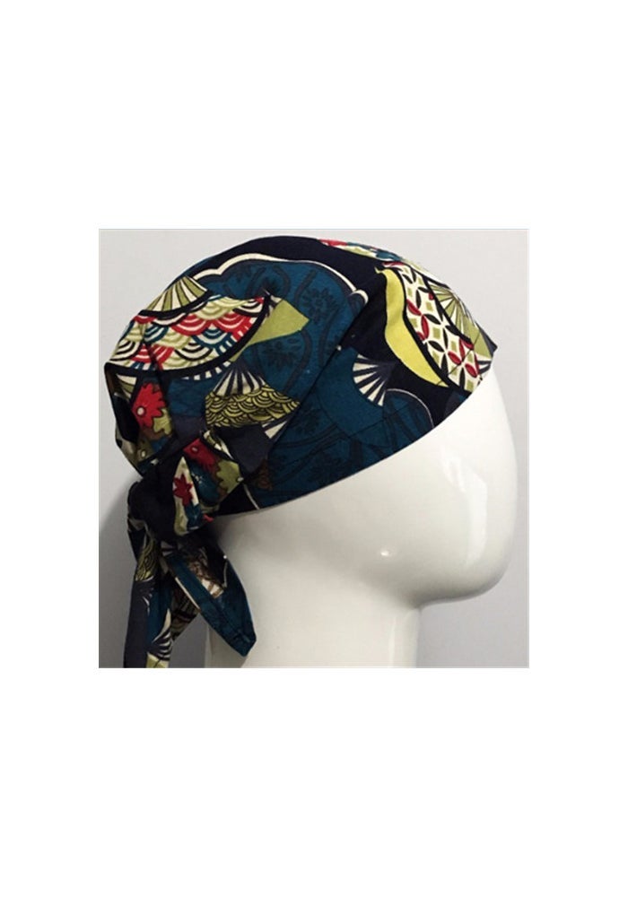 Japanese Kitchen Work Cap Japanese Food Shop Chef Hat Hotel Fast Food Sushi Shop Male and Female Staff Turban Hat - Image 1