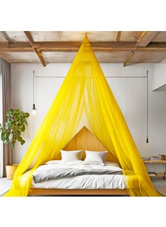 1iAM 1iAM Yellow Decoration Net 1pc Transparent 5x15m 164x5ft Large Reusable Soft Wrinkle Free Nylon Made Backdrop Net for Home Office Party Decor Suitable for Birthdays Anniversary Event 