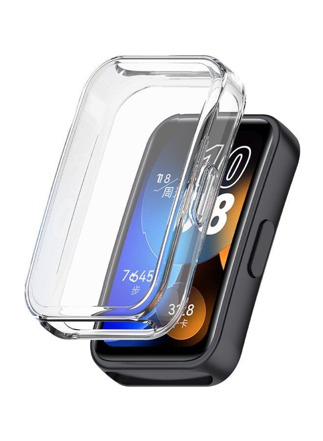 2 Pcs For Huawei Band 8/Huawei Band 9/Huawei Band 10 TPU Protective Case Cleas/Gold  - Image 4