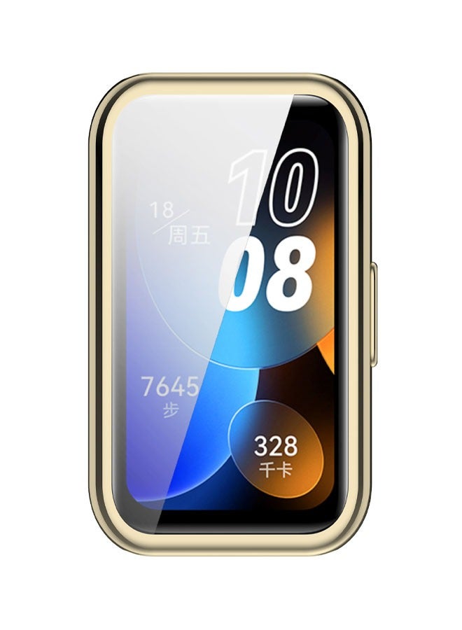 2 Pcs For Huawei Band 8/Huawei Band 9/Huawei Band 10 TPU Protective Case Cleas/Gold  - Image 5