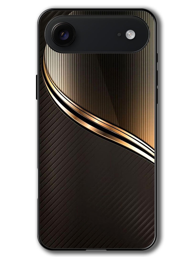 Theodor حافظة متوافقة مع آبل آيفون 17 إير 6.5 بوصة حماية مضادة للصدمات غلاف بامبر بنمط فولاذي - Image 1