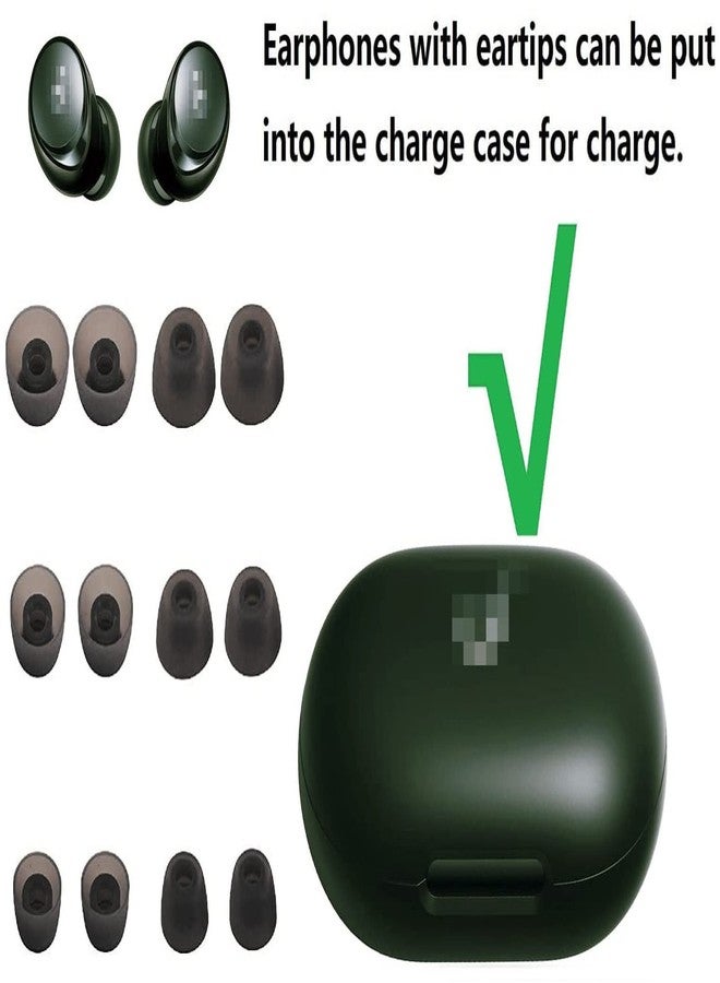 BLLQ Replacement Ear Tips Compatible with Soundcore by Anker Space A40, Silicone Ear Buds Ear Cap Ear Plug Eartips Replacement for Soundcore Space A40/ Life P3i / Life A3i,3 Size 6 Pairs - Image 2