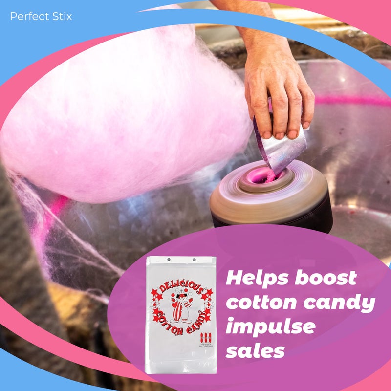 Concession Essentials Cotton Candy Bags - Pack of 300ct - Image 3