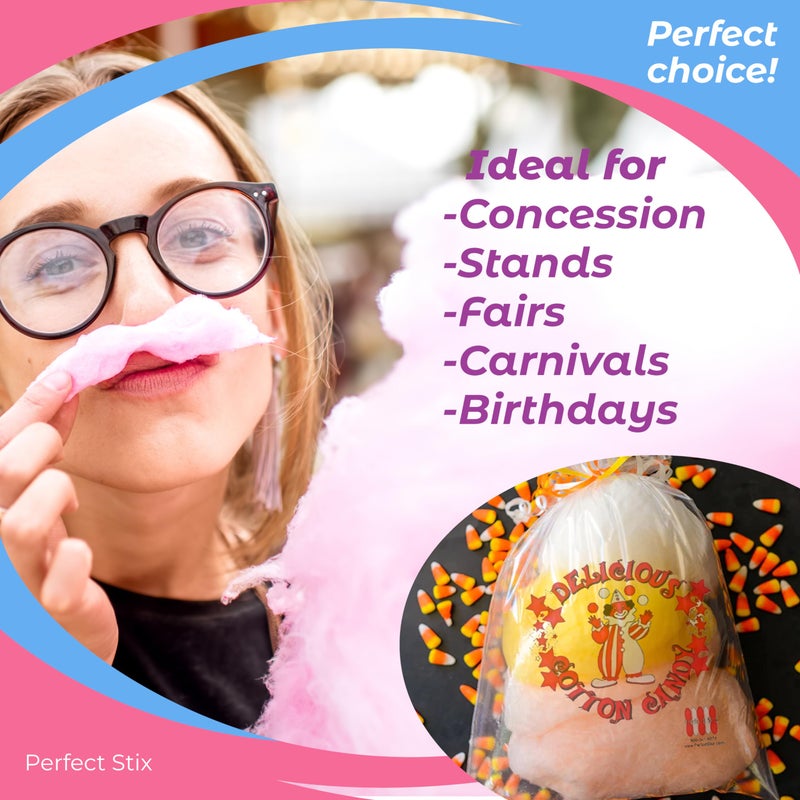 Concession Essentials Cotton Candy Bags - Pack of 300ct - Image 4