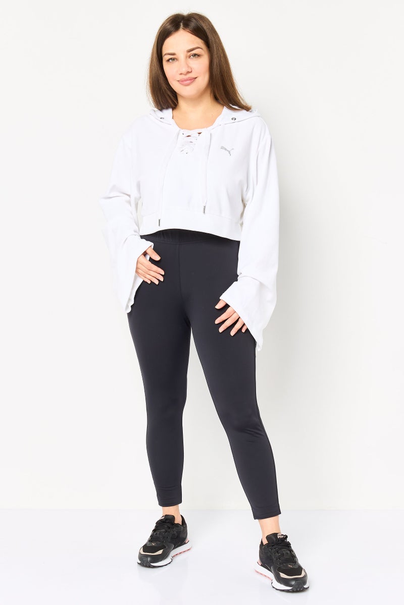 PUMA Women Sportswear Fit Long Sleeve Outdoor Hoodie, White - Image 2