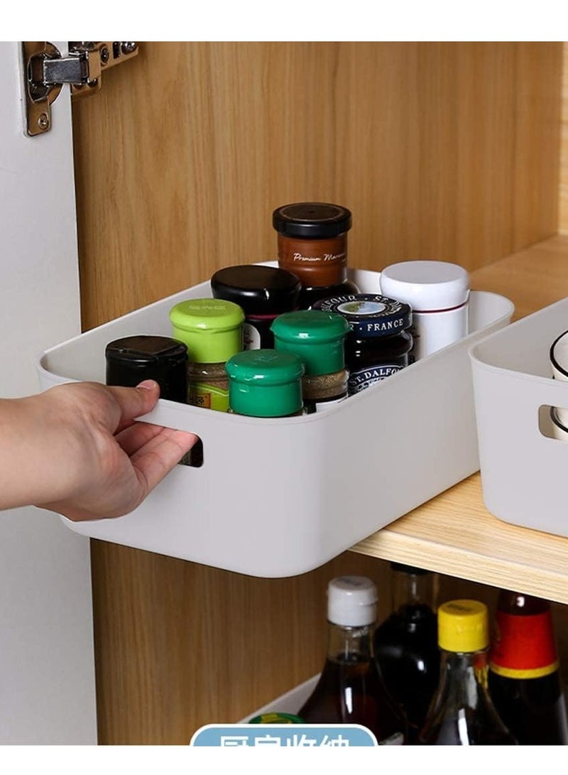 DUSALA Small Storage Bin Durable Storage Basket Cabinet Organizer - Image 5