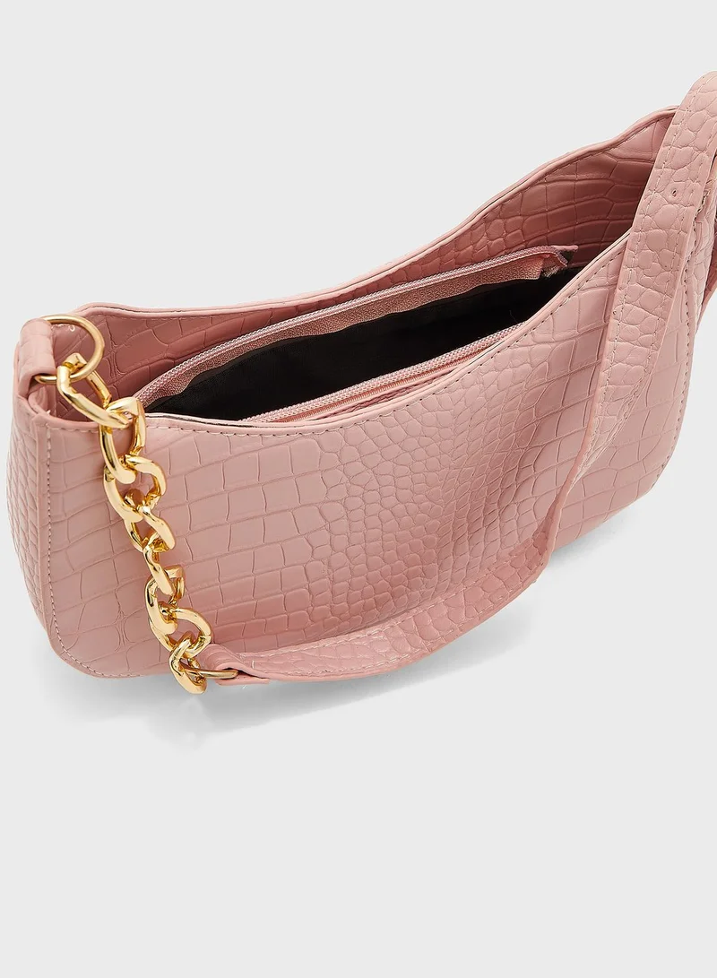 ELLA Croc Shoulder Bag