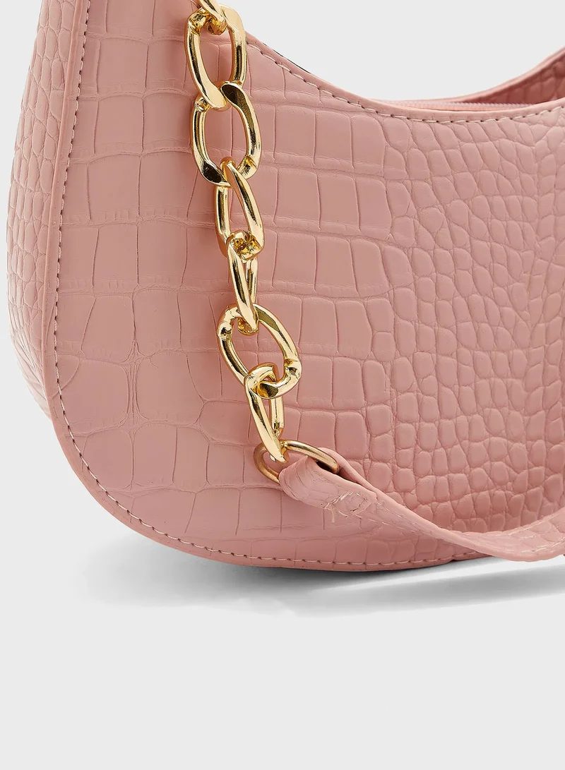 ELLA Croc Shoulder Bag