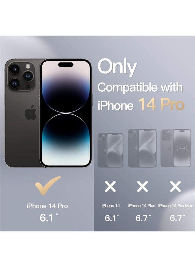 Jetech Silicone Case for iPhone 14 Pro 6.1-Inch, Silky-Soft Touch Full-Body Protective Phone Case, Shockproof Cover with Microfiber Lining (Navy) - Image 2