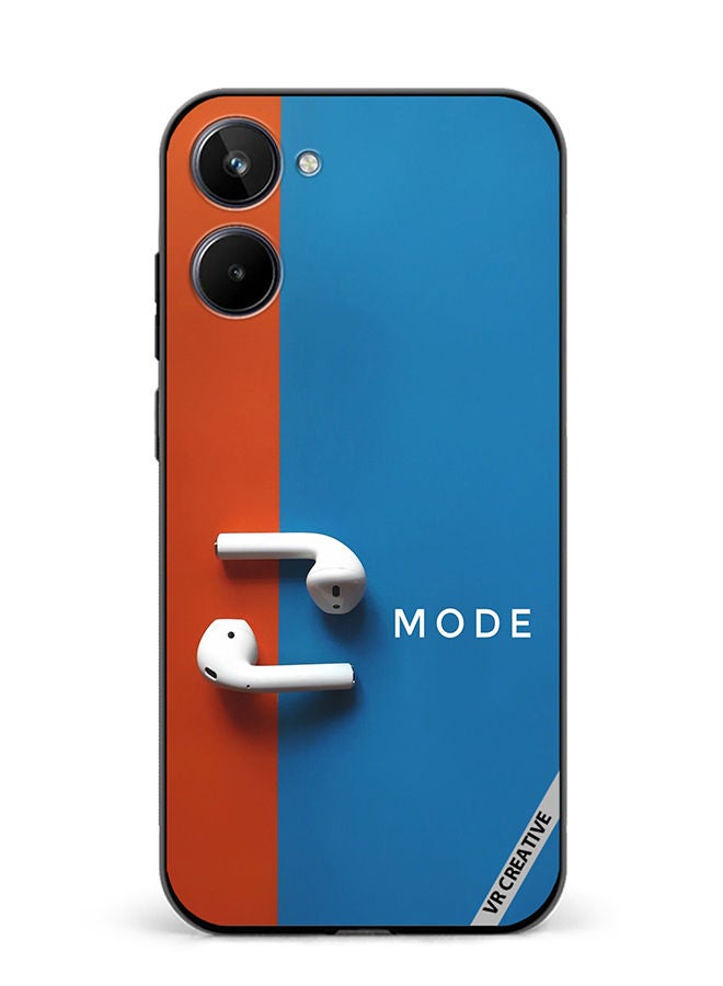 Protective Case Cover For Realme 10 Music Design Multicolour