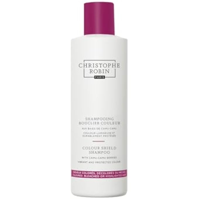 Christophe Robin Color Shield Shampoo With Camu Camu Berries for Color-Treated Hair - Nourishing, Anti-fade 8.4 fl. oz