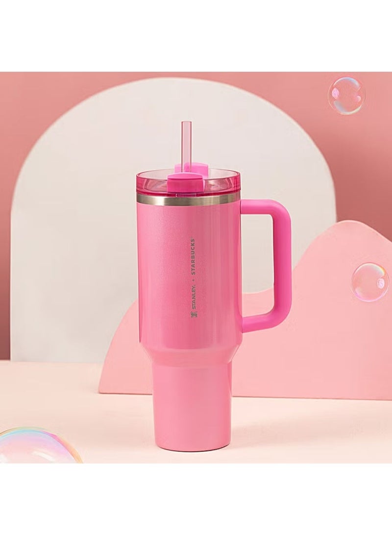 Stanley x Starbucks 40 OZ Pink Tumbler - Image 1