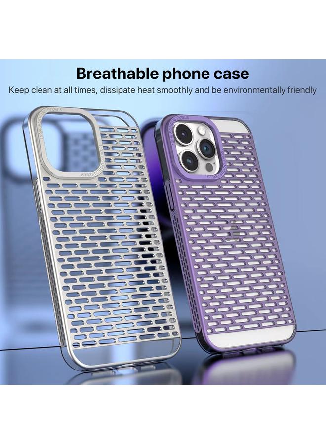 Zaboon Case For iPhone 11 Pro Max Hollow Matte Electroplated PC Heat Dissipation Phone Case - Image 3