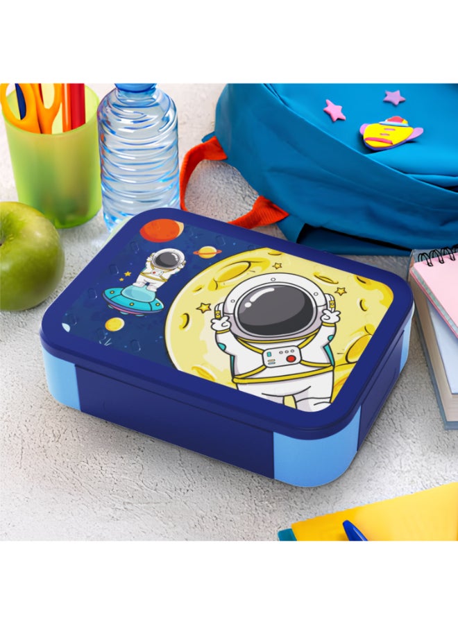 Pearl Kids Small Plastic Bento Box – Astronaut Design, Bpa-Free, Leakproof, Compact Lunch Container For Kids, Pk0001 - Image 4