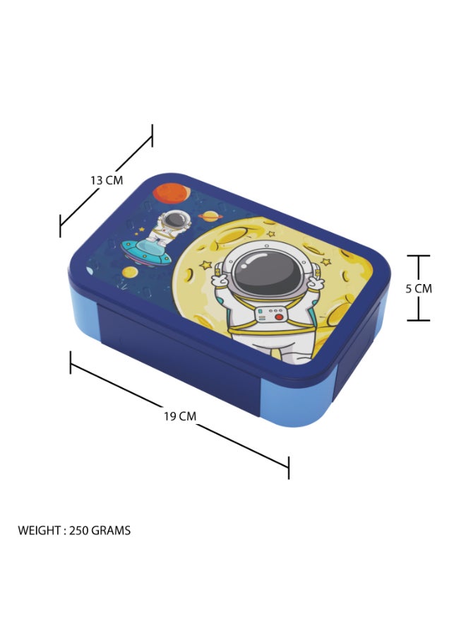 Pearl Kids Small Plastic Bento Box – Astronaut Design, Bpa-Free, Leakproof, Compact Lunch Container For Kids, Pk0001 - Image 2
