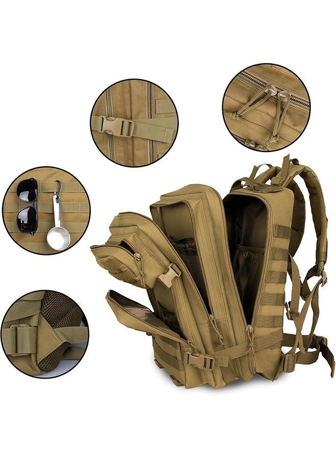 YelaJoy 35L Hiking Backpack for Men,Waterproof Military Camping Rucksack,Travel Daypack for Camping,Trekking,Hunting,Traveling,Motorcycle - Image 2