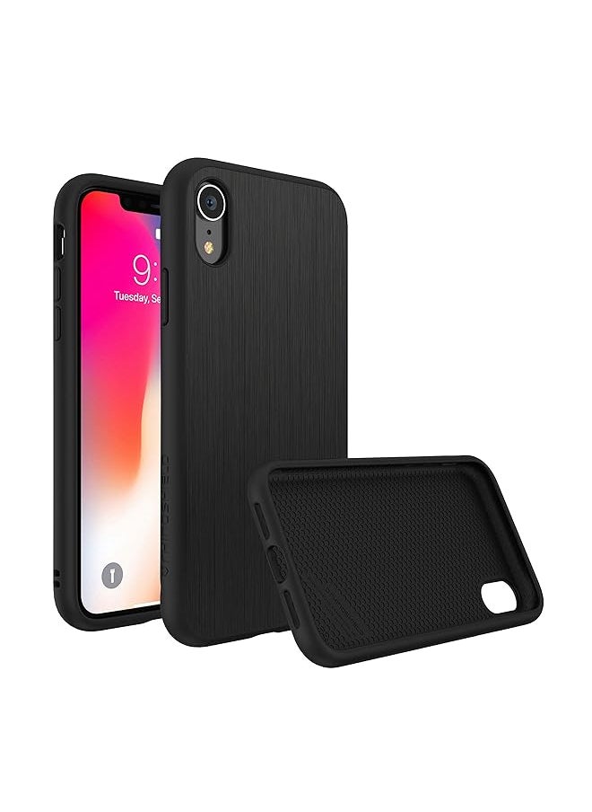راينوشيلد حافظة هاتف واقية Solidsuit لهاتف Iphone Xr باللون الأسود الصلب 