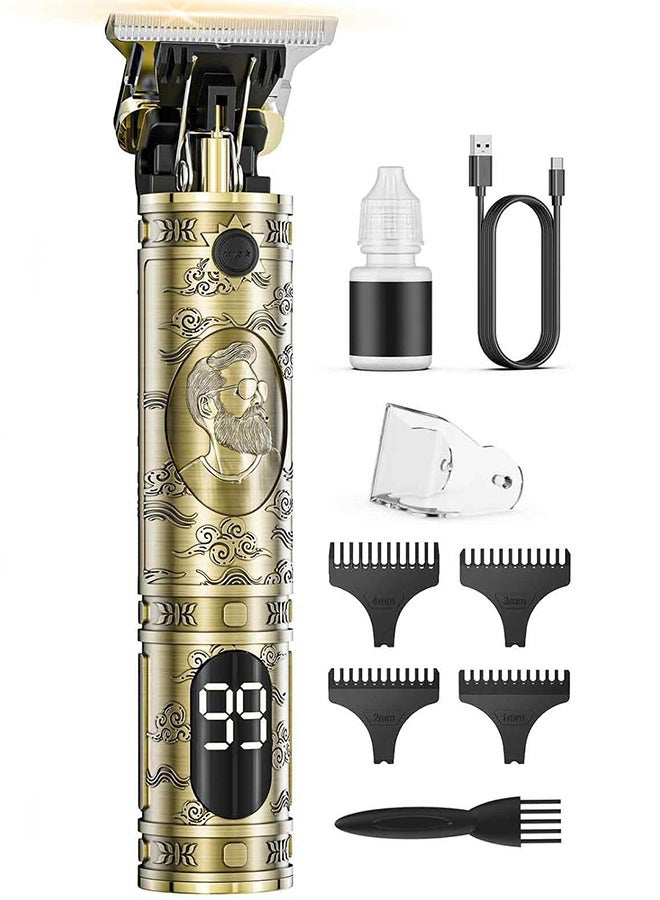 general Hair Clippers for Men Cordless Professional Beard Trimmers with LCD Display Electric Grooming Rechargeable Shaver Zero Gapped - Image 1