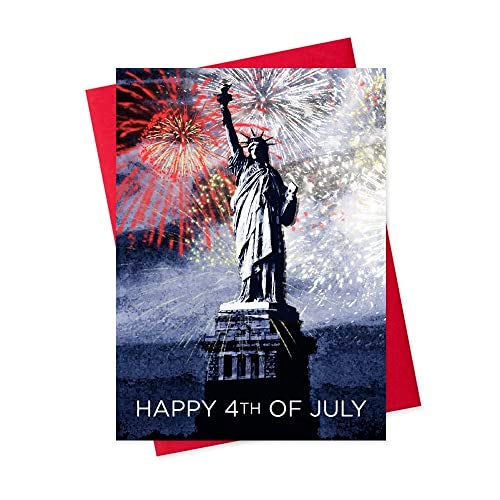 CEO Cards Independence Day Cards for Family & Business (Statue of Liberty) Happy 4th of July Bulk Greeting Card Set Pack of 25 with Red Envelopes (5x7 inch - A7) Office, Work, Employees & Clients (JF1502) - Image 5