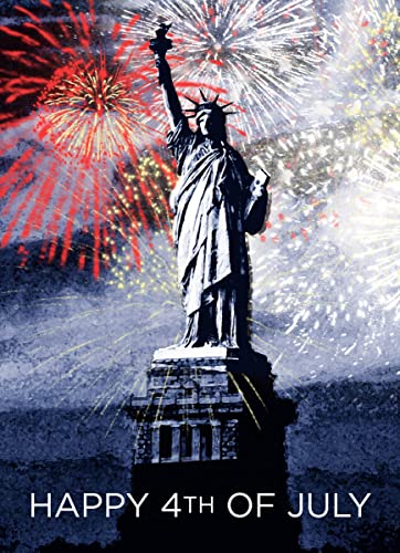 CEO Cards Independence Day Cards for Family & Business (Statue of Liberty) Happy 4th of July Bulk Greeting Card Set Pack of 25 with Red Envelopes (5x7 inch - A7) Office, Work, Employees & Clients (JF1502) - Image 2