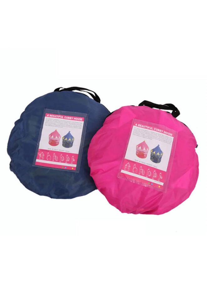 MiniMe Children’s Pop-Up Play Tent | 12-18 Months | blue and pink  | Polyester & Fiberglass | Quick Pop-Up & Portable | Durable & Tear-Resistant | Indoor & Outdoor Use | Easy Storage & Carry - Image 4