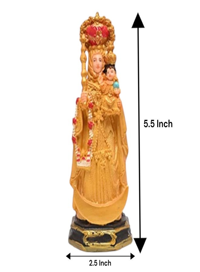 KariGhar® Our Lady of Velankanni/Our Lady of Good Health/Mother Velankanni 5.5 inches Catholic Idol Perfect for Prayer Room & Gifting A0050 (2 X 2 X 5.5 INCH) - Image 2