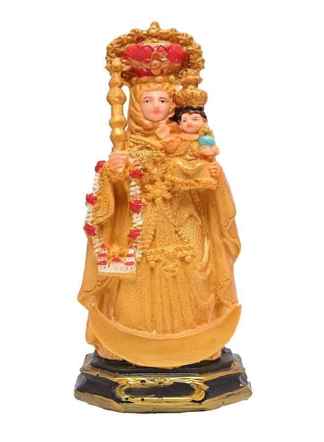 KariGhar® Our Lady of Velankanni/Our Lady of Good Health/Mother Velankanni 5.5 inches Catholic Idol Perfect for Prayer Room & Gifting A0050 (2 X 2 X 5.5 INCH) - Image 3