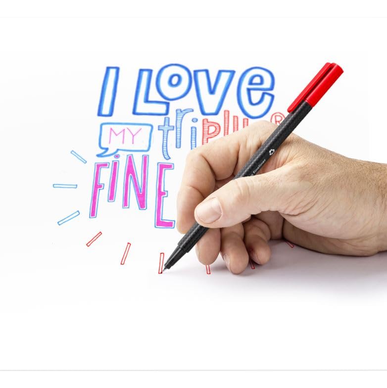 ستدلر عبوة من 10 أقلام خط رفيع تريبلس