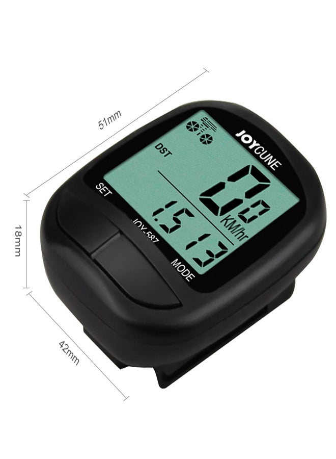 JOYCUNE Bike Computer Bicycle Waterproof Wired Speedometer and Odometer Stopwatch Cycle Bike   Computer with LED Display for Outdoor Cycling - Image 4