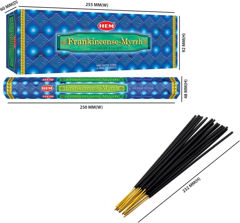HEM Repeated use resistant selected material Hem Frankincense & Myrrh, 120 Sticks Box Light precision processed material - Image 2