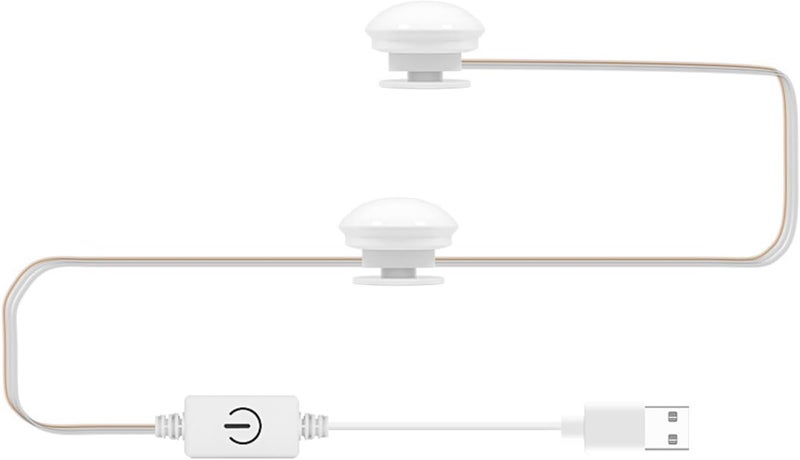 مصباح زينة بمرآة LED قابل للتعديل باللمس، يدعم الوصول عبر USB، يسهل عملية وضع المكياج (2 قطعة، 6 قطعة، 10 قطعة، 14 قطعة، خيارات متعددة، 6 مصابيح) - Image 3