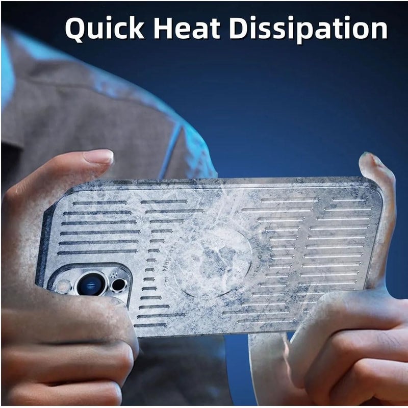 KASTWAVE Case For Iphone 16 Pro, New Full Cover Metal Bumper Frame Slim Hard Case Cover For Iphone16Pro, Support For Wireless Charging, Metal Bezel Armor Protective Minimal Case Silver - Image 4