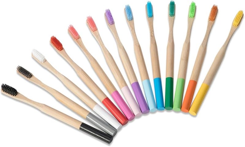 Biodegradable Toothbrushes 4 Pack Soft Bristles Ergonomic Anti Slip Handle Orange - Image 3