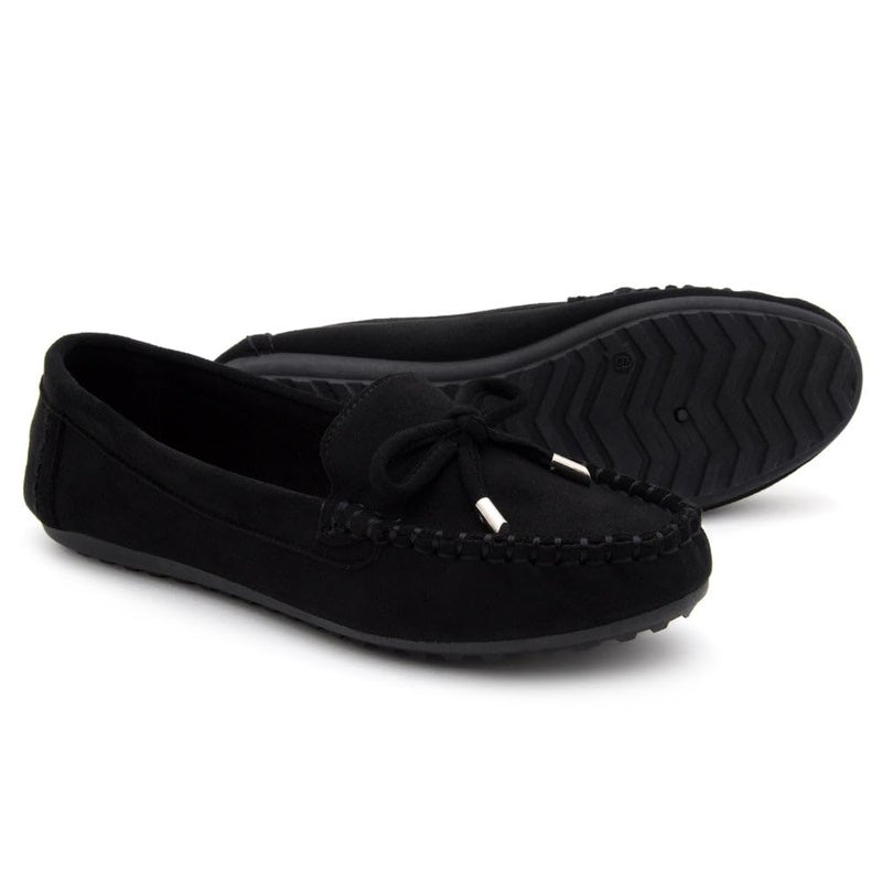 Herstyle Loafers for Women â€“ Slip-On Business Flats Shoes | Dressy Casual Walking Flats with Memory Foam Insole | Lightweight & Comfortable Moccasins for Office & Travel, 2024Black, Size 11.0, Canal - Image 3