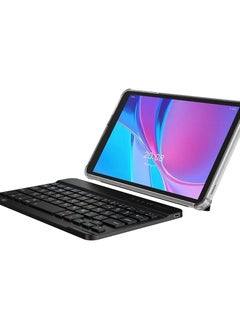 Oteeto Oteeto Tab 8 is a feature-rich Android device with 8GB RAM, 256GB Storage, and a 1.3GHz Quad-Core Snapdragon Processor. It boasts an 8-Inch HD Display (800x1280), a 5000mAh Battery, and Dual SIM Support. Equipped with a 5MP Front Camera and 13MP Rear Camera, it runs on Android 13.0. The tablet includes essential accessories like a Charger, Type-C Cable, Screen Protector, Cover, User Manual, Tablet Stand, and Keyboard.  - Image 1