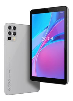 Oteeto Oteeto Tab 8 is a feature-rich Android device with 8GB RAM, 256GB Storage, and a 1.3GHz Quad-Core Snapdragon Processor. It boasts an 8-Inch HD Display (800x1280), a 5000mAh Battery, and Dual SIM Support. Equipped with a 5MP Front Camera and 13MP Rear Camera, it runs on Android 13.0. The tablet includes essential accessories like a Charger, Type-C Cable, Screen Protector, Cover, User Manual, Tablet Stand, and Keyboard.  - Image 2
