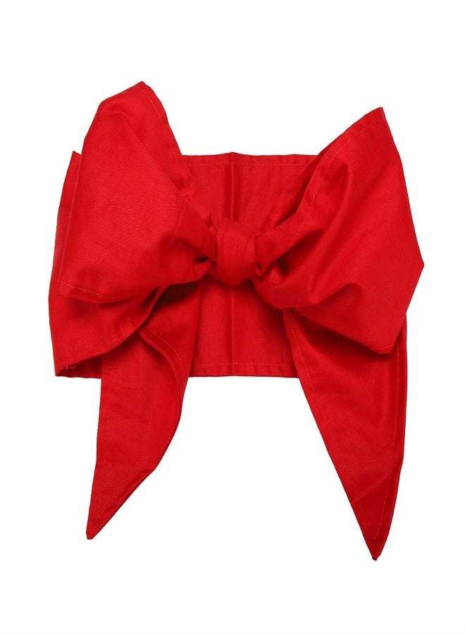 Zerodis Baby Swaddle Wrap Sash, Cotton Maternity Bowknot Newborn Infant Blanket for Photo (Red) - Image 3