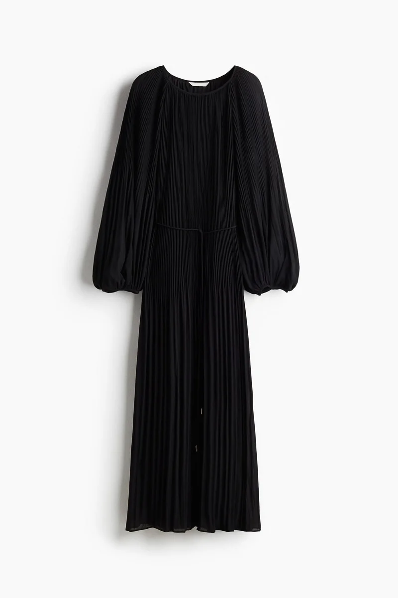 H&M Long plissé dress