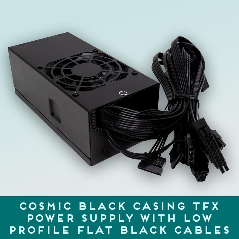 APEVIA TFX-AP300W Standard Flex ATX 300W Power Supply - 115-230V AC, 1 x 20/24Pin Main Power, 1 x 12V(P4), 3 x Pheripheral, 3 x SATA, 1 x Floppy - Image 4
