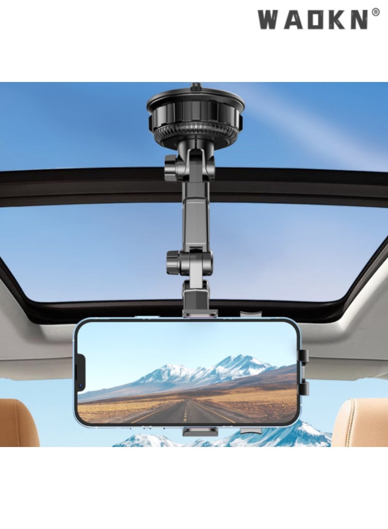 WAOKN Universal Suction Cup Car Phone Mount, Anti-Shake Dashboard Windshield Holder, Secure and Stable Support for Smartphones, Ideal for Navigation, Enhances Driving Safety, Durable Design - Image 5