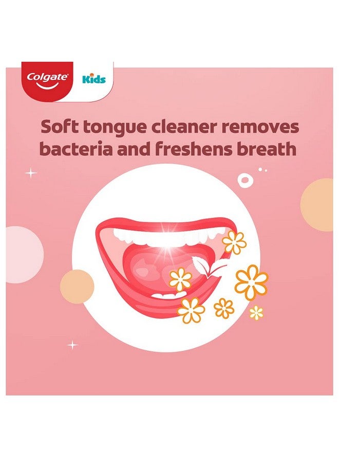 كولجيت فرشاة أسنان كولجيت باربي اليدوية للأطفال، ناعمة للغاية مع منظف للسان، مثالية للأطفال من سن 5 سنوات فما فوق، متعددة الألوان (عبوة كومبو عرض 3 قطع) - Image 5