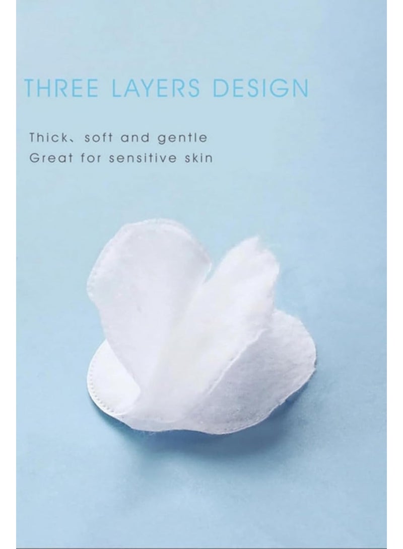 Deep Fresh Makeup Removing Cotton Pads 100-Pieces - Image 4