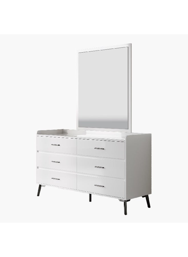 Home Box Marwell 6-Drawer Sintered Stone Top Master Dresser 45 x 80 x 138 cm - Image 1