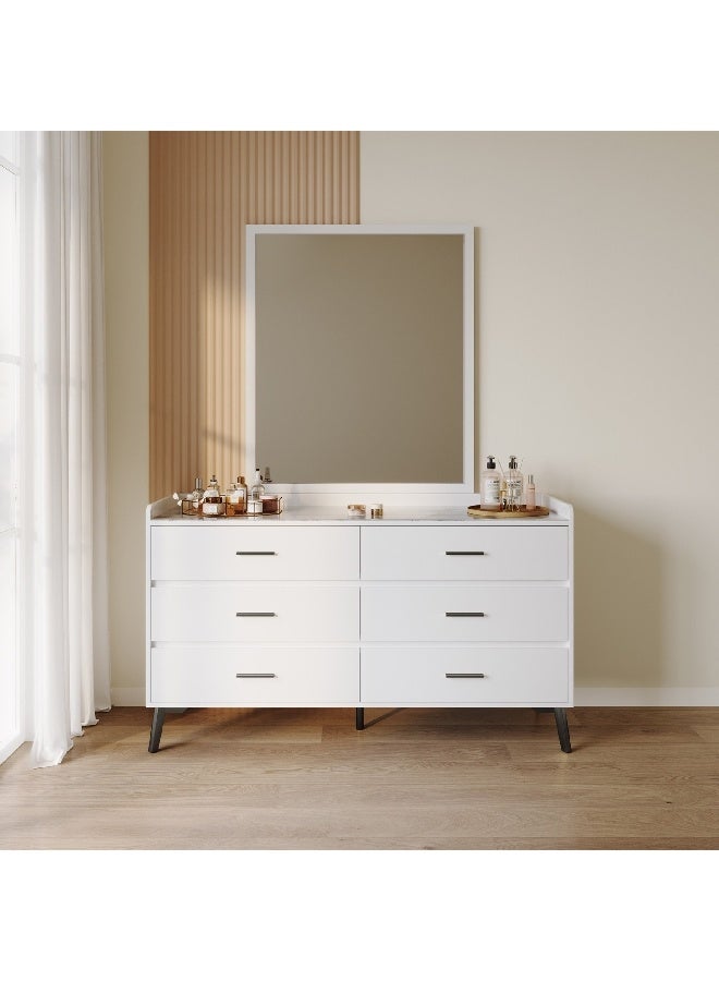 Home Box Marwell 6-Drawer Sintered Stone Top Master Dresser 45 x 80 x 138 cm - Image 3