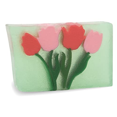 Primal Elements Wrapped Bar Soap, Tulips, 5.8 Ounce - Image 1