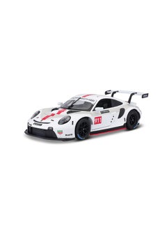 بوراجو سيارة بورش 911 RSR GT مصبوبة بمقياس 1:24 من Bburago B18-28013، قابلة للتجميع، بتصميمات وألوان متنوعة  - Image 1