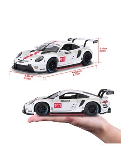 بوراجو سيارة بورش 911 RSR GT مصبوبة بمقياس 1:24 من Bburago B18-28013، قابلة للتجميع، بتصميمات وألوان متنوعة  - Image 4