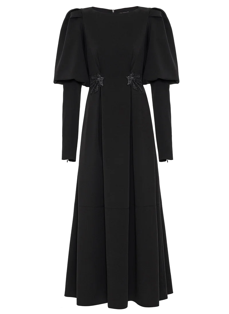 Nocturne Balloon Sleeve Long Dress